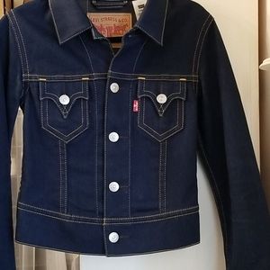 Levi's dark blue jean jacket
